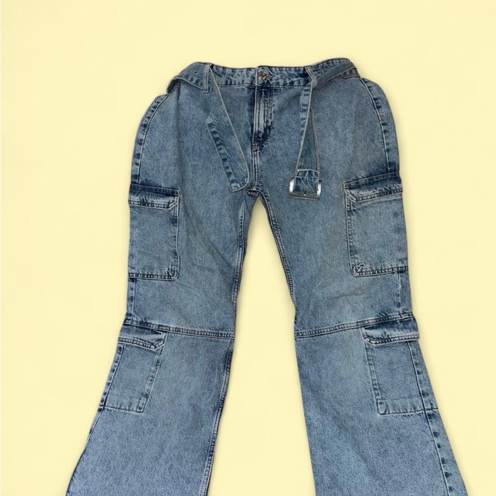 Blue Cargo Jeans